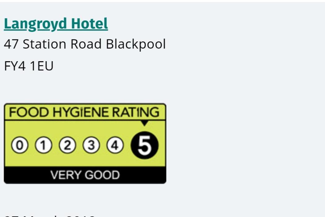 Langroyd Hotel Blackpool Exterior foto